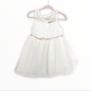 Tulle Cream Glitter Dress 2T